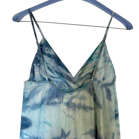 Gypsy 05 Silk Blue Gradient Babydoll Maxi Dress Small - Picture 7 of 16